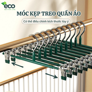 Móc kẹp quần áo ECO chất liệu thép không gỉ chống trơn trượt, móc kẹp quần, tất vớ