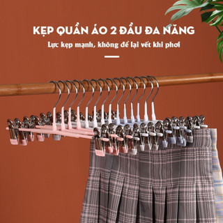 Móc kẹp quần áo ECO chất liệu thép không gỉ chống trơn trượt, móc kẹp quần, tất vớ