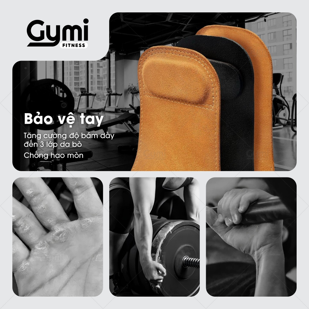 [1 Đôi] Găng Tay Tập Gym GYMMATE, Lifting Strap, Hỗ Trợ Các Bài Kéo, Deadlift, Lên Xà - KL-GYMMATE