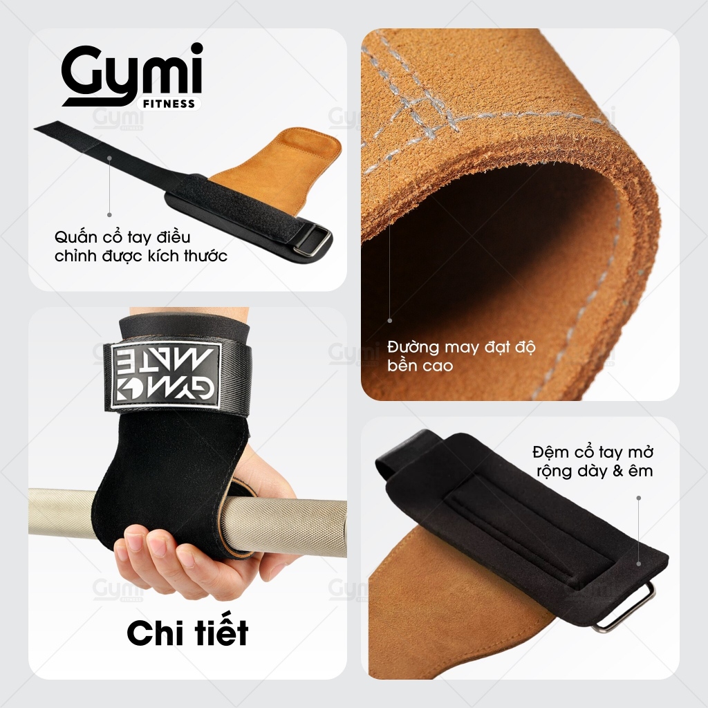 [1 Đôi] Găng Tay Tập Gym GYMMATE, Lifting Strap, Hỗ Trợ Các Bài Kéo, Deadlift, Lên Xà - KL-GYMMATE