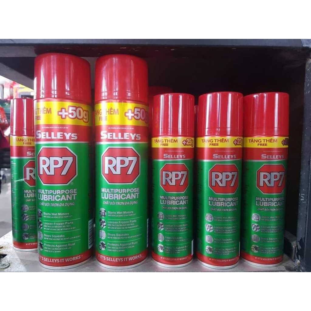 RP7 Chai xịt chống rỉ sét, bôi trơn và làm sạch kim loại 175g, 350g ...
