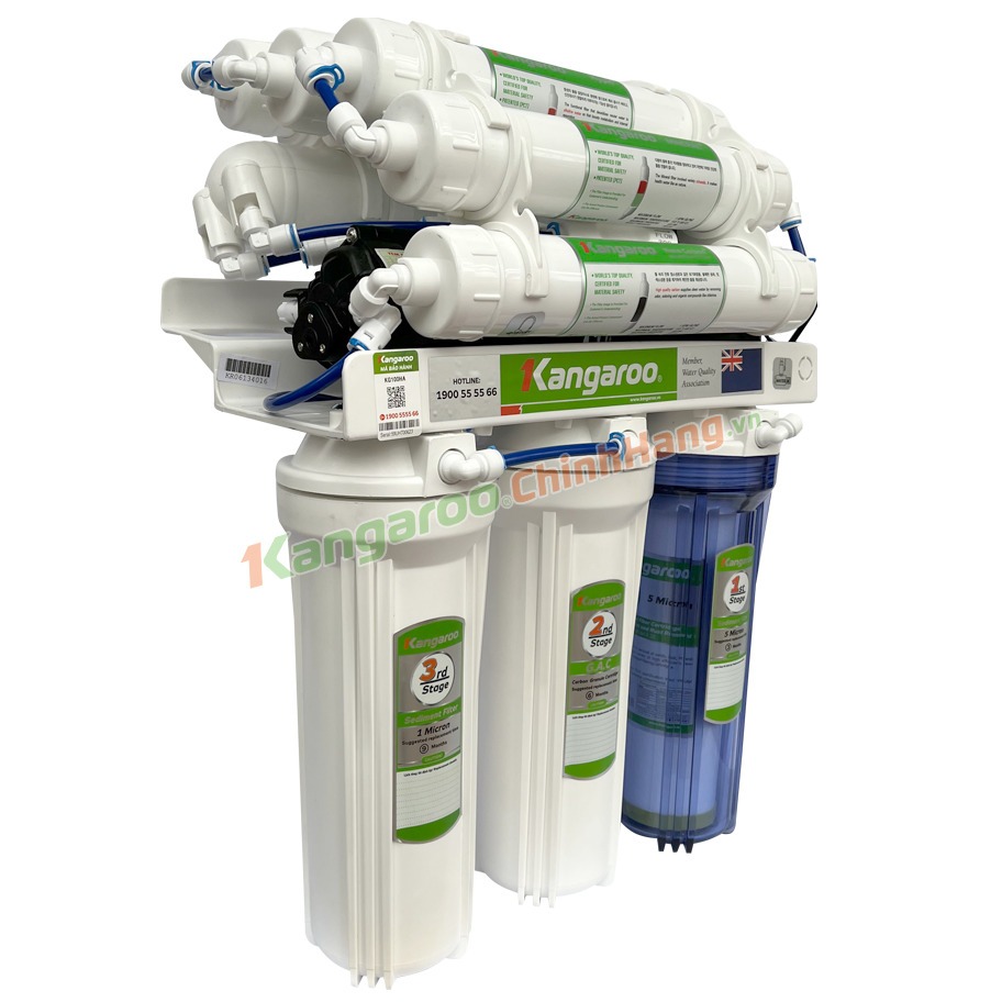Máy Lọc Nước RO KG100HA-KV Hydrogen Kangaroo Chính Hãng 9 Lõi Lọc Bảo Hành 2 Năm Toàn Quốc Thiết Kế Nhỏ Gọn Để Gầm Bếp