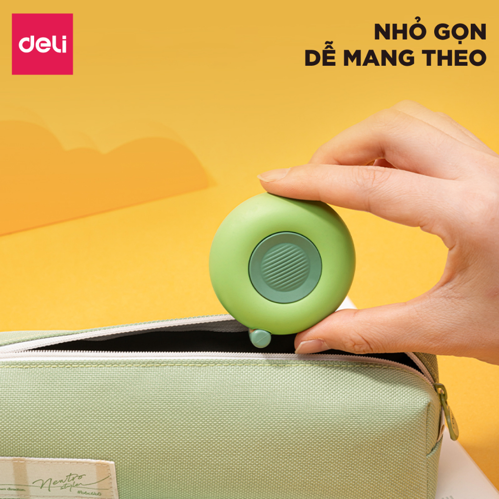 Thước Dây Thước Cuộn Mini Deli Đa Năng 2M, Đo Số Đo Cơ Thể, Đồ Đạc - Thiết Kế Tinh Tế, Hiện Đại, Tiện Dụng