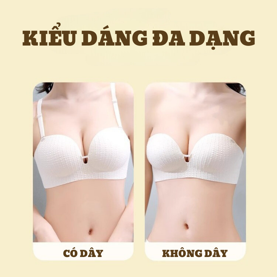 Áo Ngực Su Không Gọng Không Đường May Chống Chảy Xệ 058