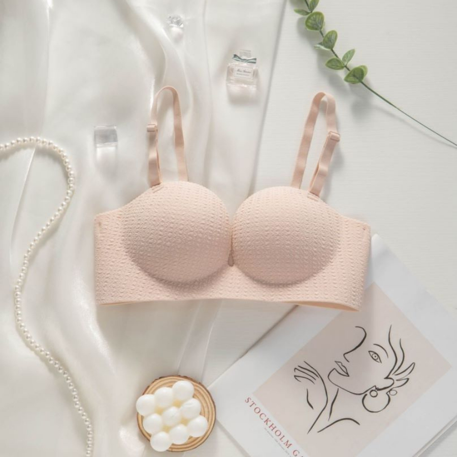 Áo Ngực Su Không Gọng Không Đường May Chống Chảy Xệ 058