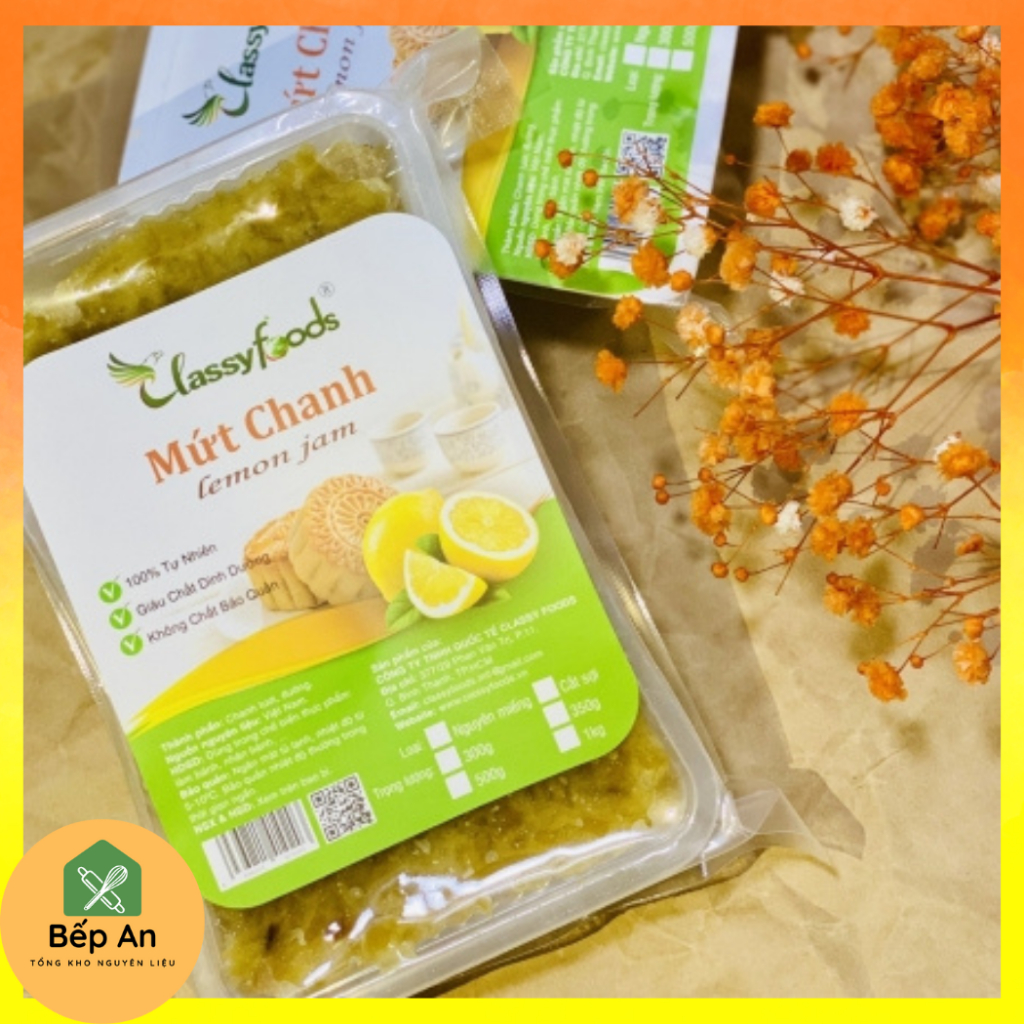 (NGUYÊN LIỆU TRUNG THU) Mứt chanh loại 1 thơm ngon làm bánh trung thu (dạng sợi và miếng) - 500g