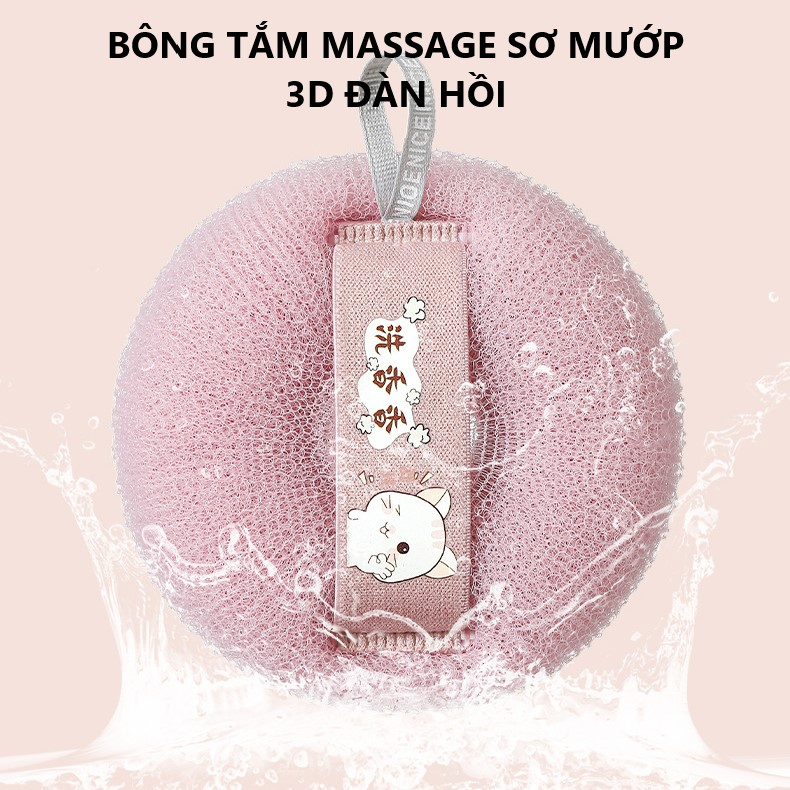 Bông Tắm Massage Tạo Bọt Tẩy Tế Bào Chết Kiểu Nhật Công Nghệ Lưới (BÔNG TẮM KẸP NGÓN) | BigBuy360 - bigbuy360.vn