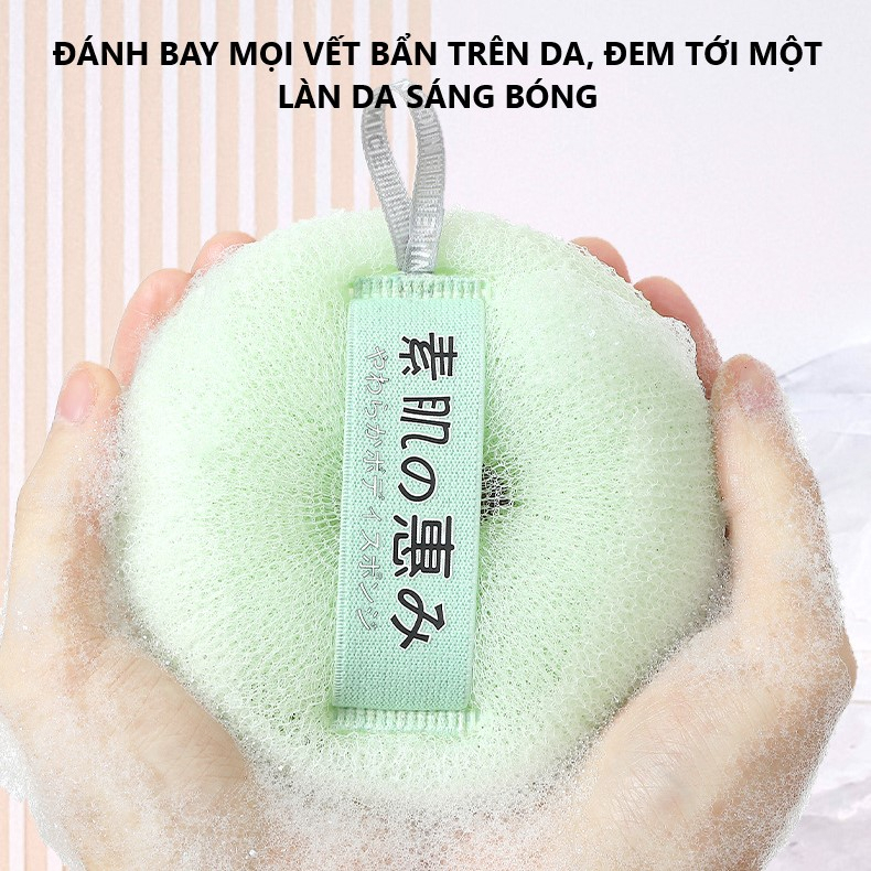Bông Tắm Massage Tạo Bọt Tẩy Tế Bào Chết Kiểu Nhật Công Nghệ Lưới (BÔNG TẮM KẸP NGÓN) | BigBuy360 - bigbuy360.vn