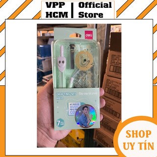 Bộ dụng cụ học sinh Deli H610 gồm 7 món đồ dùng học sinh
