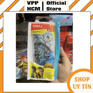 1 Bộ dụng cụ học sinh 4 món thước Deli EG01503