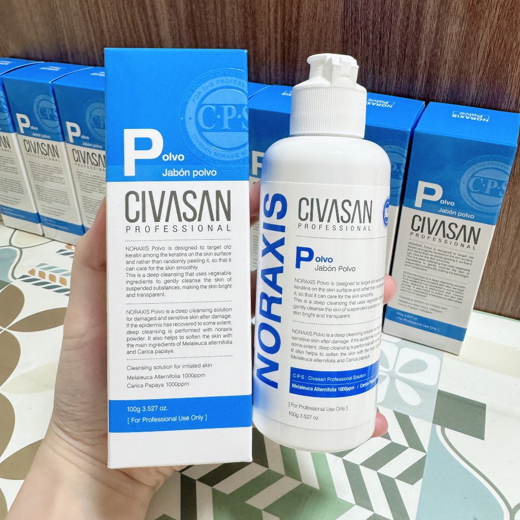 Tẩy da chết Civasan Enzyme Noraxis Polvo 100g | Tẩy da chết giúp