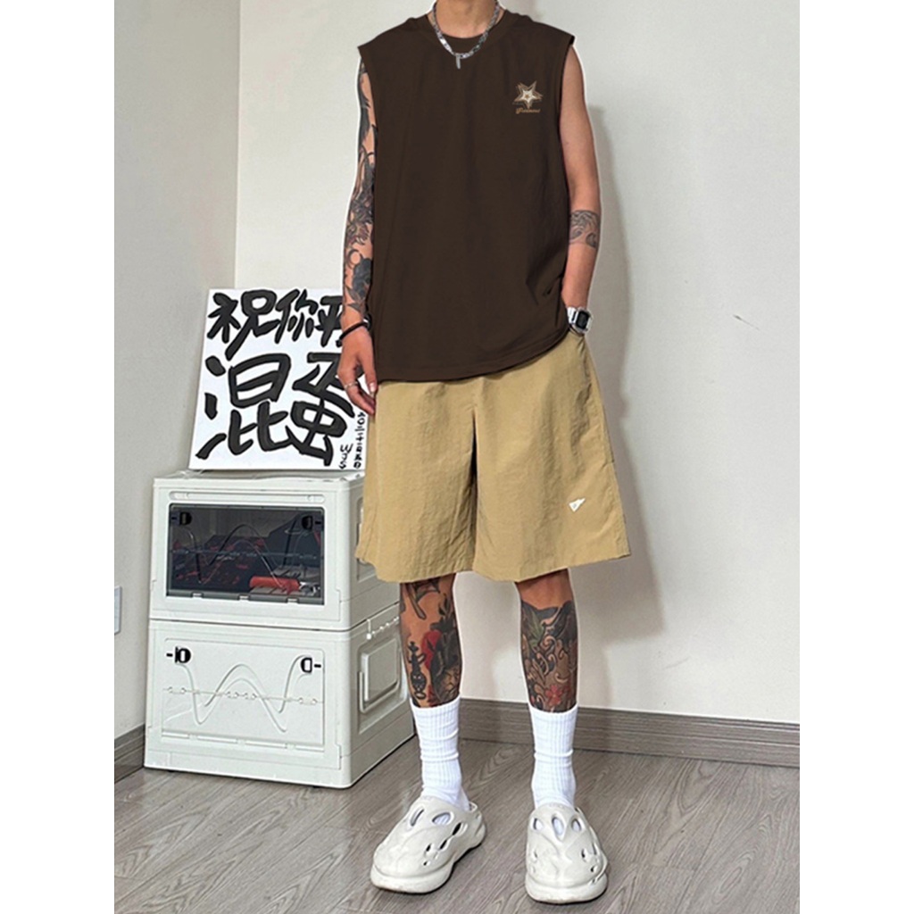 Áo Tank Top Nam Nữ RedLabel In Họa Tiết STAR-BROWN, Áo Ba Lỗ Sát Nách Nam Nữ Cotton Cá Tính TT25