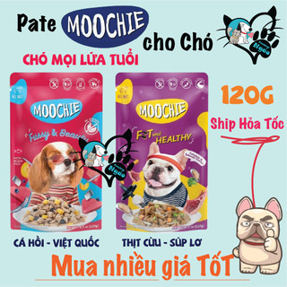 Pate Moochie cho chó 120g – Thức ăn ướt giàu dinh dưỡng, dễ ăn cho chó mọi lứa tuổi