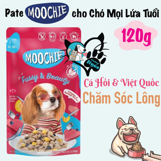 Pate Moochie cho chó 120g – Thức ăn ướt giàu dinh dưỡng, dễ ăn cho chó mọi lứa tuổi