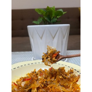 Vụn vi cá đuối bơ tỏi, dai dai, cay cay, ăn vặt hoặc ăn với cơm, cháo - 250gr