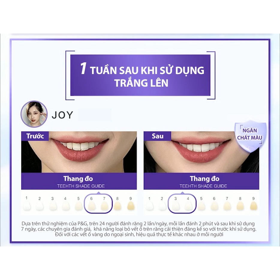 kem đánh răng Crest 3d white Brillance 24g Mỹ minisize - giúp răng trắng sáng sạch mảng bám