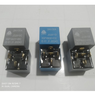Combo 10 Rơ le 4 chân, 5 chân 24v howo 15A - 30A.