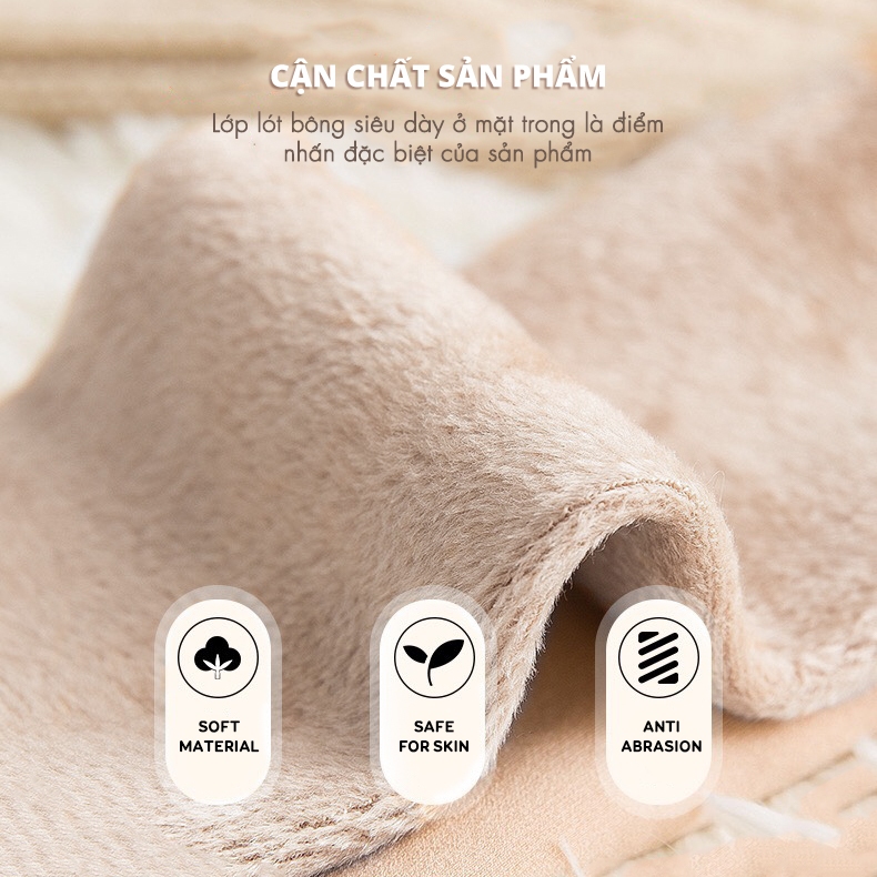 Tất vớ nam nữ chống nắng ủ kem, chất liệu nỉ cotton lót nhung - Ekiu Shop