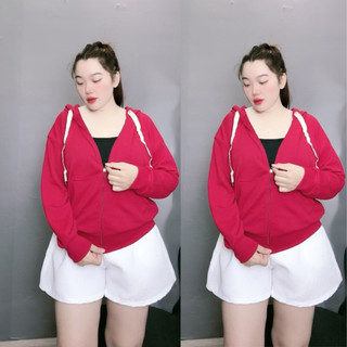 Áo khoác thun gân dày The Simple bigsize , áo khoác thời trang vải sọc gân Thông thường Trơn Mùa hè mặc xinh xắn KHOAC2/