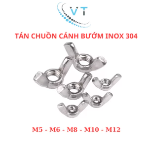 Tán chuồn vặn tay INOX 304 - Đai ốc cánh bướm các loại M4 M5 M6 M8 M10 M12