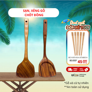 Sạn gỗ, xẻng gỗ chiên xào gắn chốt đồng MyCook