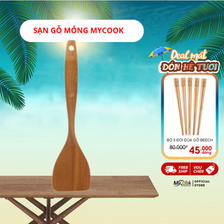 Xẻng gỗ chiên xào, sạn bằng mỏng Mycook