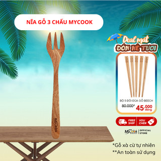 Nĩa gỗ Xà Cừ tự nhiên MYCOOK