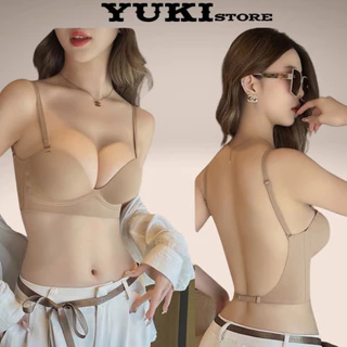 Áo ngực mặc hở lưng không gọng nâng ngực đệm dày 5cm tạo khe quyễn rũ YUKI STORE 2946