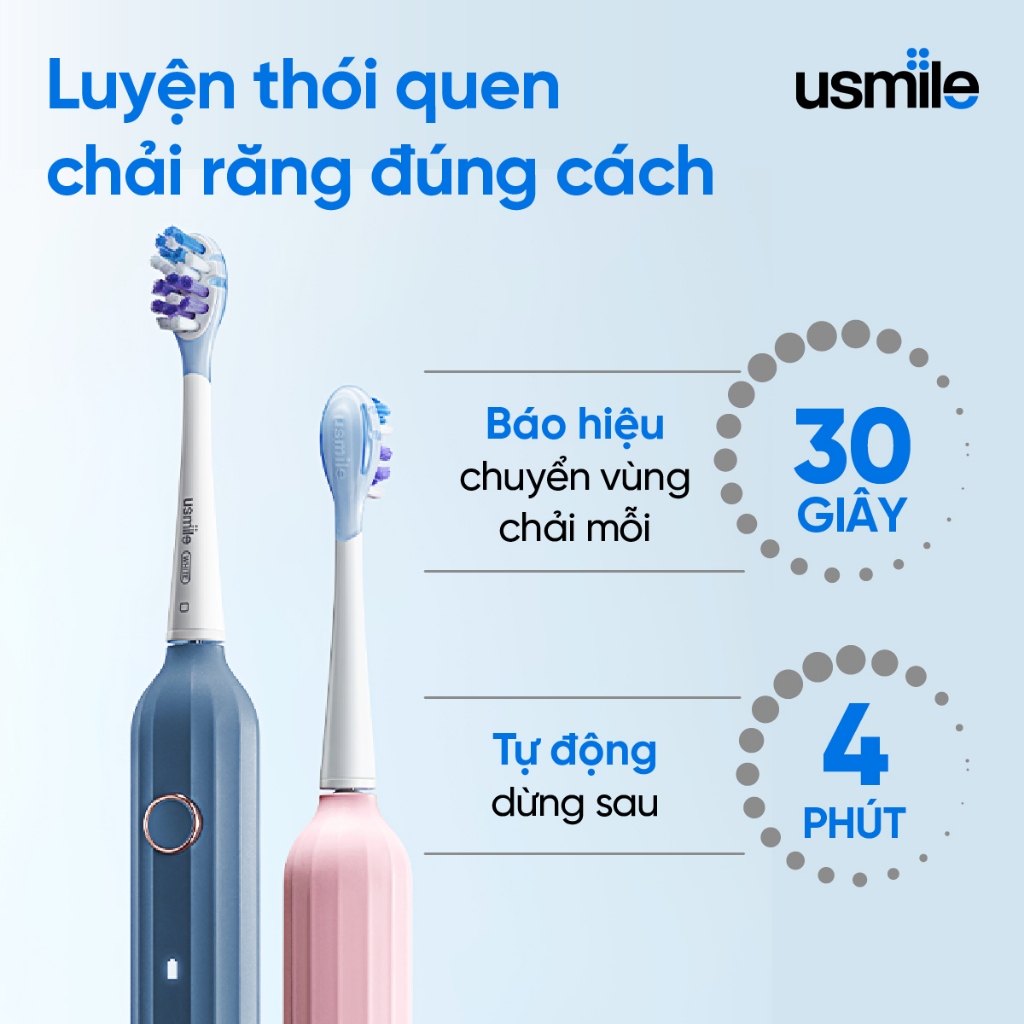 Ảnh Bàn chải điện sóng siêu âm usmile Y1S - Chính hãng - BH 12 tháng 2