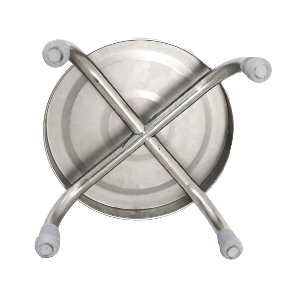 [HỎA TỐC] Ghế đẩu inox mini QUI PHÚC, inox sáng bóng, chắc chắn, tiện lợi, chống trượt, ghế ngồi xổm