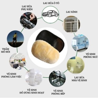 (freeship) Bộ 2 Bao Tay Rửa Xe ô tô Lông Cừu Mềm Mịn  / Găng tay Rửa Xe chống xước
