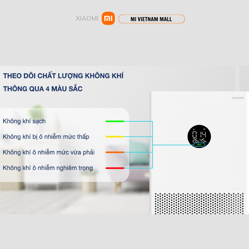 Ảnh Máy Lọc Không Khí Xiaomi Smart Air Purifier 4 Lite EU | Lọc Bụi, Phấn Hoa  | Khử Mùi  | Điều Khiển Qua App | BH 12 Tháng 4