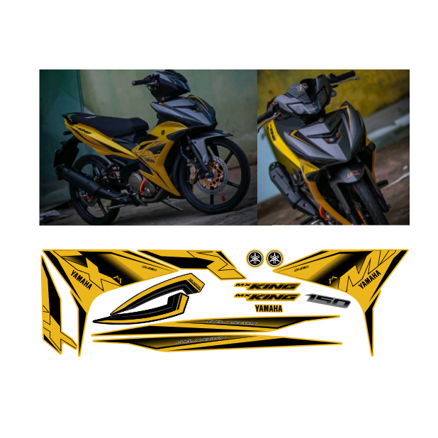 tem rời exciter 150 mâu mkinh cao cấp chất liệu in 3 lớp PPF chống nước không phai màu .