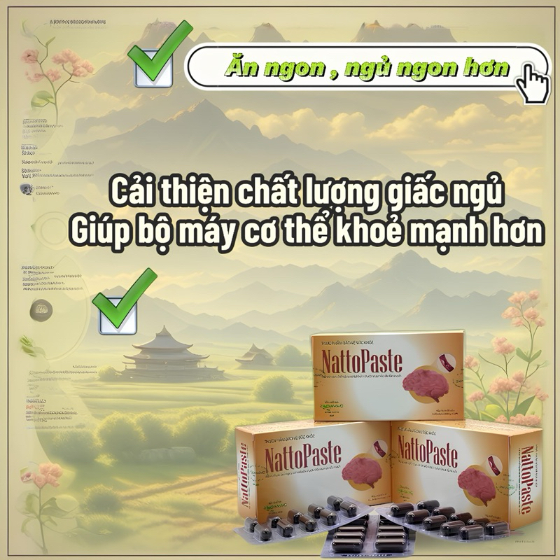 ✅[Hàng chính hãng] Tăng cường tuần hoàn não Natto Paste sản phẩm của Viện Pasteur Đà Lạt