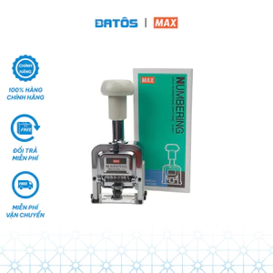 Dấu đóng số nhảy MAX N-607 6 số tự động - 1 chiếc - Dấu đóng nhanh, bền, mực không cặn