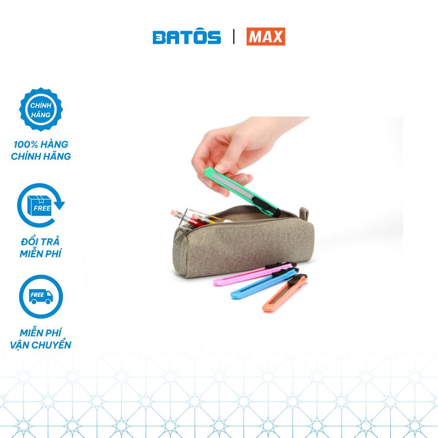 Dao trổ MAX 9mm S1 - Đường cắt sắc bén, thiết kế tiện dụng trong văn phòng, gia đình