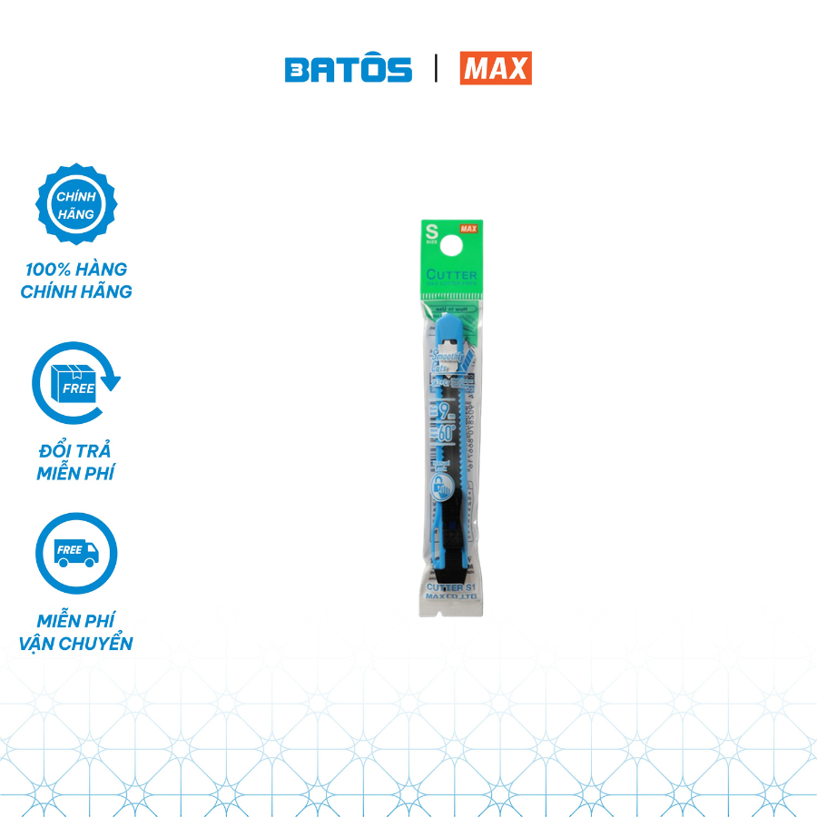 Dao trổ MAX 9mm S1 - Đường cắt sắc bén, thiết kế tiện dụng trong văn phòng, gia đình