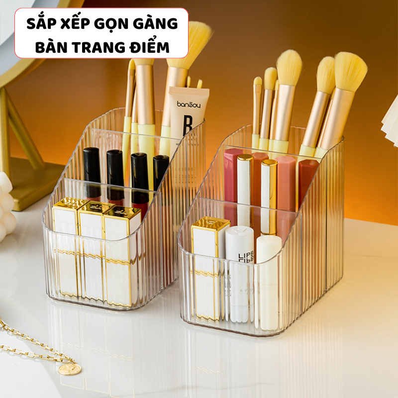 Khay Đựng Mĩ Phẩm ENODA HOME, Hộp Đựng Mĩ Phẩm, Đồ Trang Điểm Để Bàn Nhiều Ngăn P060