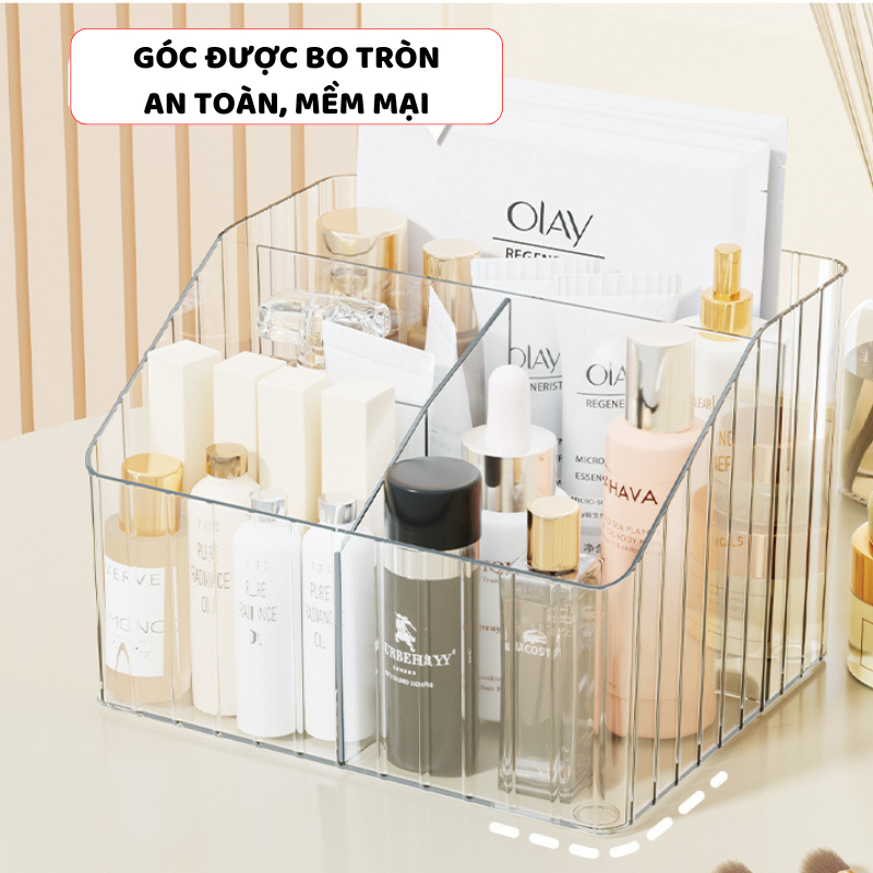 Khay Đựng Mĩ Phẩm ENODA HOME, Hộp Đựng Mĩ Phẩm, Đồ Trang Điểm Để Bàn Nhiều Ngăn P060
