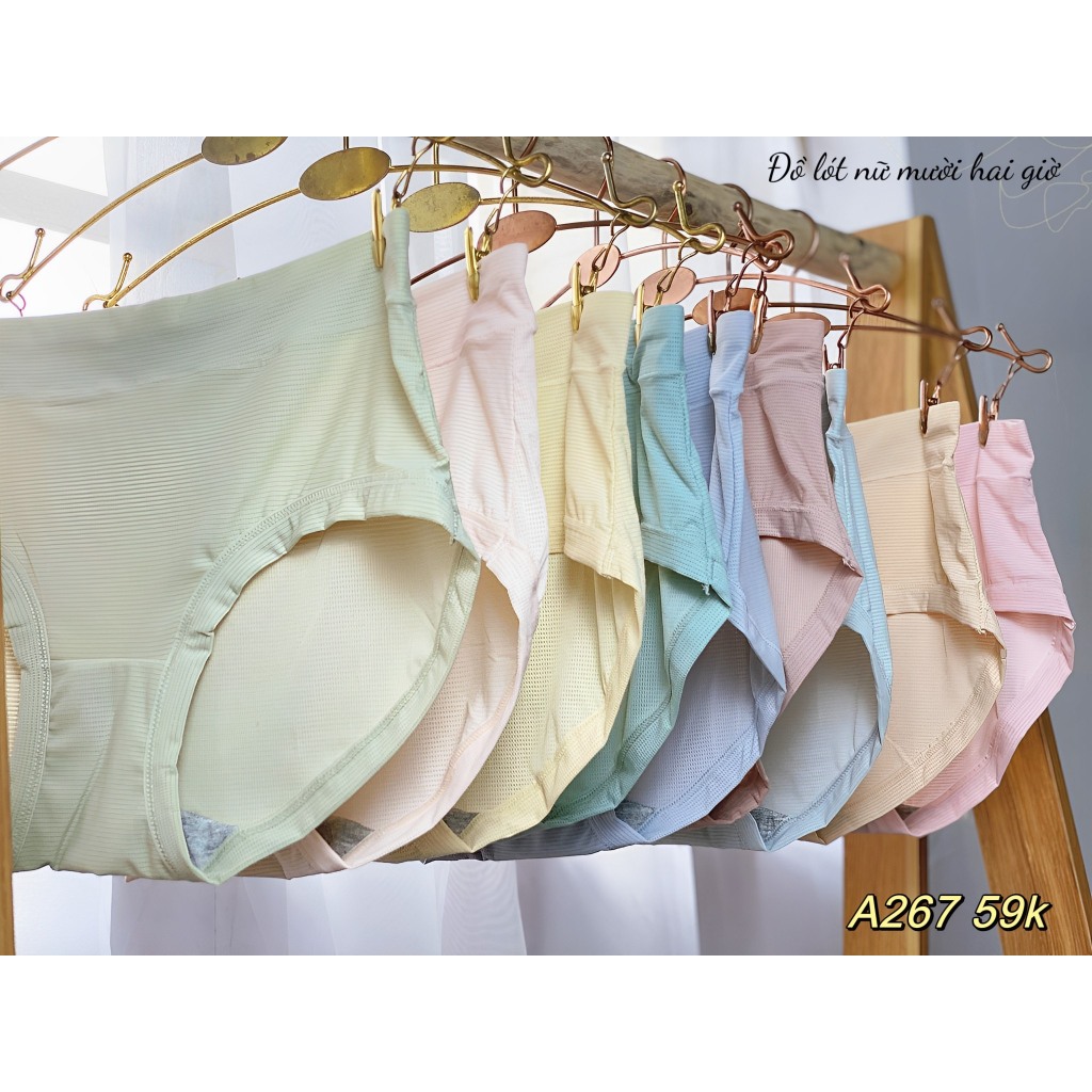 Quần lót cotton siêu mềm mại mặc như không mặc cao cấp co dãn 4 chiều A267, Đồ lót 12h