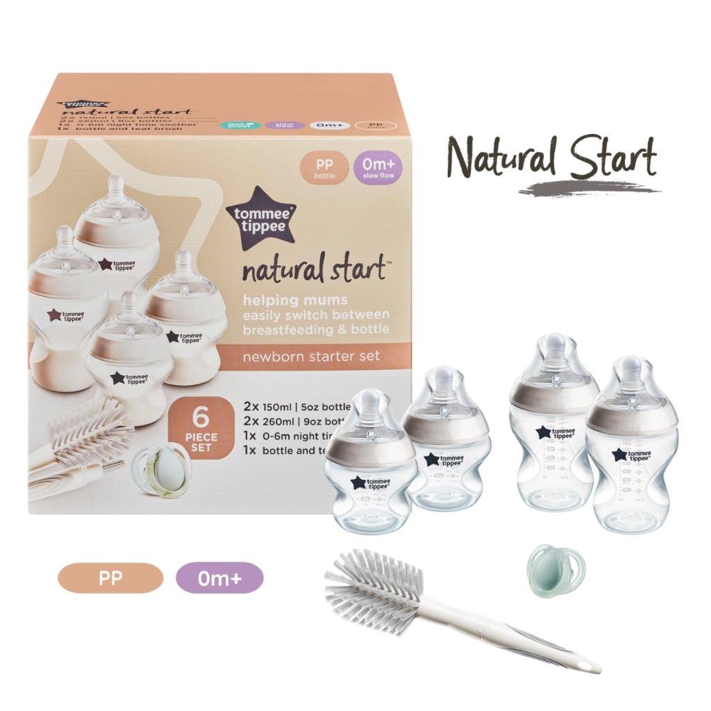 Ảnh Bộ Bình Sữa Sơ Sinh Ty Siêu Mềm Tự Nhiên Tommee Tippee Natural Start 1