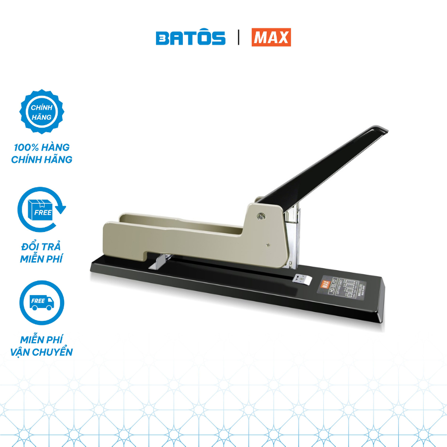 Dập ghim cỡ lớn MAX HD-12L/17 bấm giữa 170 tờ , siêu bền bỉ.
