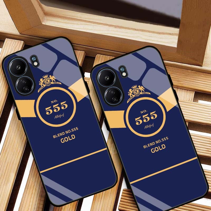 ỐP LƯNG XIAOMI REDMI 13C, POCO C65 HÌNH 555 LƯNG NG KÍNH CƯỜNG LỰC CAO CẤP
