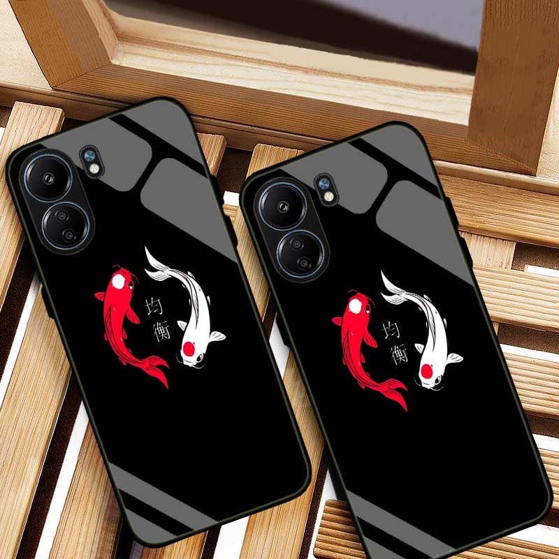 ỐP LƯNG XIAOMI REDMI 13C, POCO C65 HÌNH 555 LƯNG NG KÍNH CƯỜNG LỰC CAO CẤP