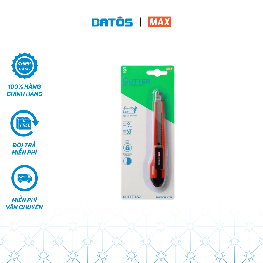 Dao trổ MAX 9mm S2 - tiêu chuẩn Nhật , lưỡi dao SK2 +Cr