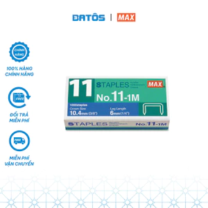 Đinh ghim MAX No.11-1M - Kim bấm số 11 tiêu chuẩn, ghim tới 42 tờ/ lần