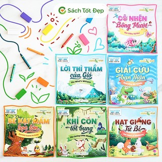 Sách Tô Màu - Ngụ Ngôn Nhân Quả Song Ngữ Anh Việt - Combo 6 Cuốn - Nhà Sách An Thư