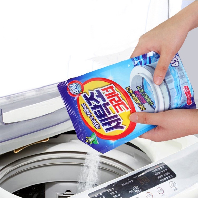 Bột Vệ Sinh máy giặt Hàn Quốc sát khuẩn khử mùi an toàn cho gia đình 450g
