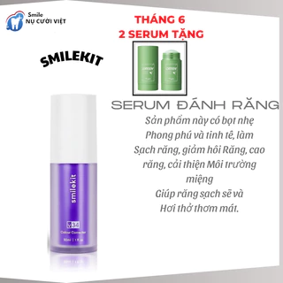 [sĩ]Serum làm Trắng Răng Smilekit V34 Kem Đánh Răng Tẩy Trắng Răng Tại Nhà