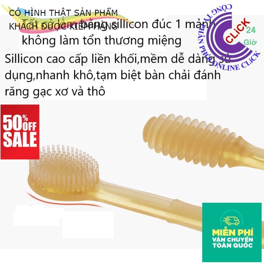 Bàn chải chuyên dùng cho trẻ sơ sinh - Vệ sinh nướu - Rơ lưỡi